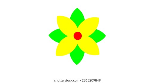 Vektor-Rosenblumen, grün-gelb