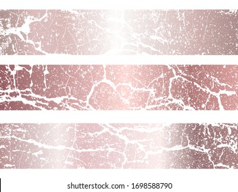 Vector rose gold marble background. Rose Gold metallic texture. Trendy template for holiday designs, party, birthday, wedding, invitation, web, banner, card