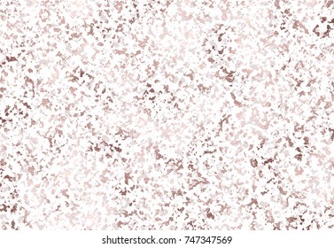 Vector rose gold marble background with pink metallic texture. 