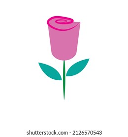 Vector rose illustration or clip art
