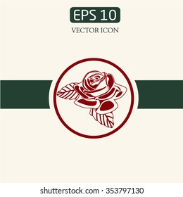 vector rose. illustration. icon.logo