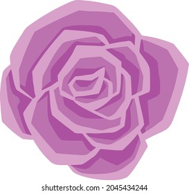 Ilustración del símbolo de la línea de iconos de la rosa del vector