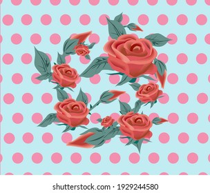 ilustración de flores de rosas vectoriales y papel tapiz
