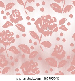 Vector roses pattern on tribal chevron background. Chevron rose on a gradient backdrop.