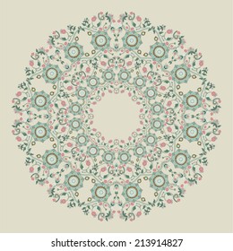 Vector rosette ornament