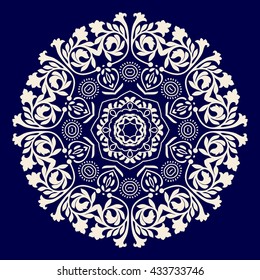 Vector rosette ornament. Ornamental mandala