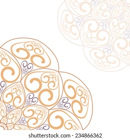 Vector 
Rosettes pattern, Decorative Elements