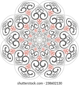 Vector  Rosettes pattern, Decorative Elements