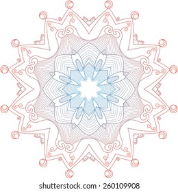 Vector Rosettes pattern, Decorative Elements