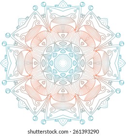 Vector Rosettes pattern, Decorative Elements