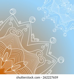 Vector Rosettes pattern, Decorative Elements