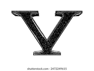 Vector de fuente aproximada. Carta negra del accidente.