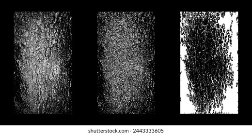 Vector rough textures and wrinkles have a vintage charm