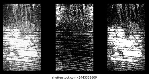 Vektor raue Texturen und Falten haben einen Vintage-Charme