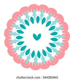 Vector round abstract circle.