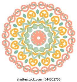 Vector round abstract circle.