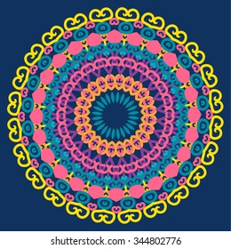 Vector round abstract circle.