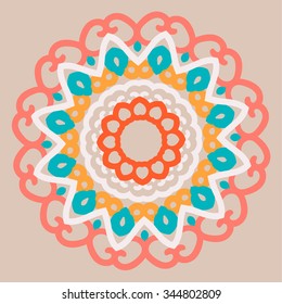 Vector round abstract circle.