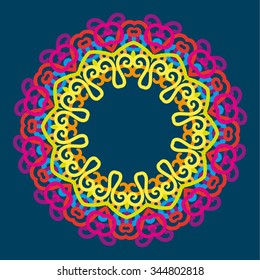 Vector round abstract circle.