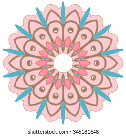 Vector round abstract circle.
