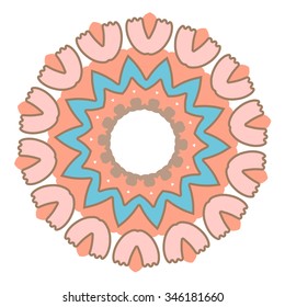 Vector round abstract circle.
