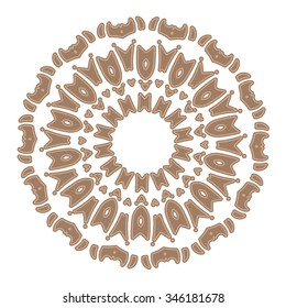 Vector round abstract circle.
