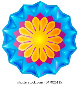 Vector round abstract circle.