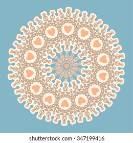 Vector round abstract circle.
