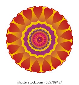 Vector round abstract circle.
