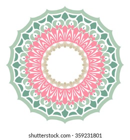 Vector round abstract circle.
