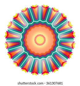 Vector round abstract circle.