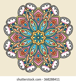 Vector round abstract circle.