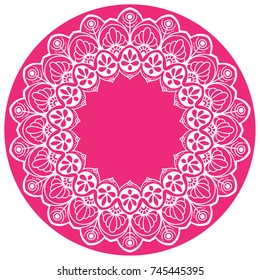 Vector round abstract circle.