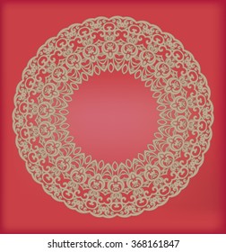 Vector round abstract circle with background.
