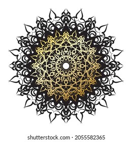 Vector round abstract circle. Luxury Mandala style.