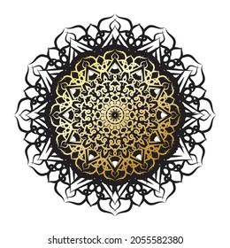 Vector round abstract circle. Luxury Mandala style.