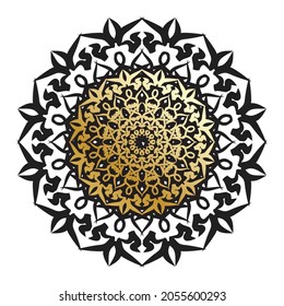 Vector round abstract circle. Luxury Mandala style.