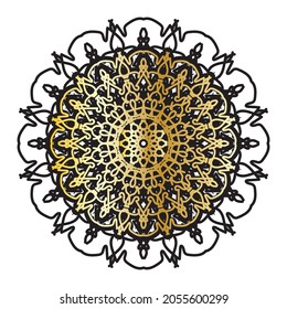 Abstrakter Vektorkreis. Luxus Mandala Stil.