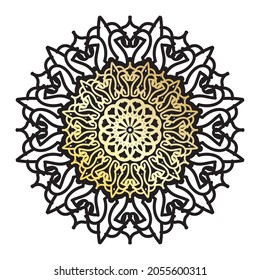 Vector round abstract circle. Luxury Mandala style.