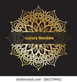 Vector round abstract circle. Luxury Mandala style. EPS 10