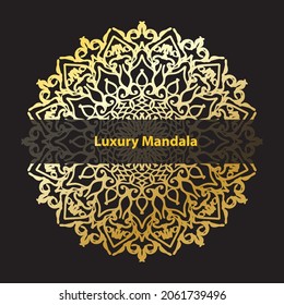 Vector round abstract circle. Luxury Mandala style. EPS 10