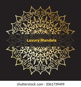 Abstrakter Vektorkreis. Luxus Mandala Stil. EPS10
