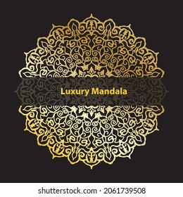 Vector round abstract circle. Luxury Mandala style. EPS 10