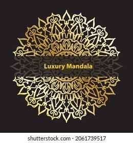 Abstrakter Vektorkreis. Luxus Mandala Stil. EPS10