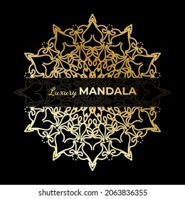 Vector round abstract circle. Luxury Mandala style.