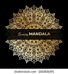 Vector round abstract circle. Luxury Mandala style.