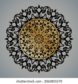 Vector round abstract circle. Luxury Mandala style. EPS 10