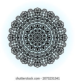 Vector round abstract circle. Luxury Mandala style