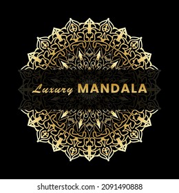 Abstrakter Vektorkreis. Luxus Mandala Stil.