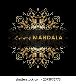 Vector round abstract circle. Luxury Mandala style.